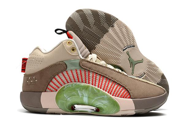 Men's Running Weapon Air Jordan 35 'Sepia Stone' Shoes 009